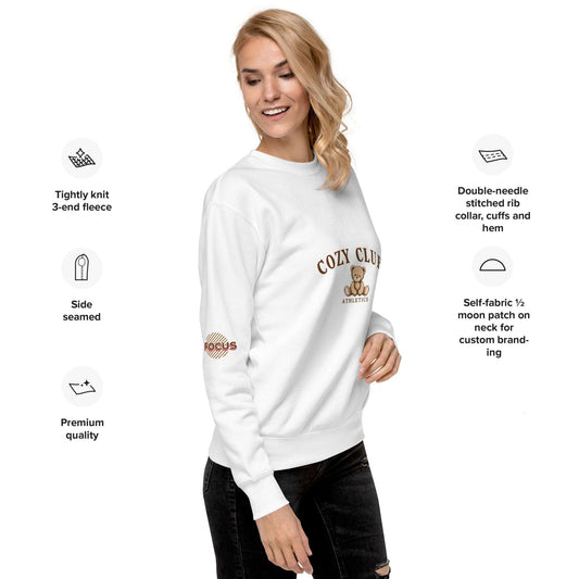 Cozy Club Athletics Teddy Bear Sweatshirt - The Fashionista