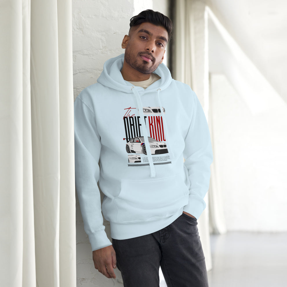 The Drift King Men's Hoodie- Racing Graphic Design - 3-The Fashionista