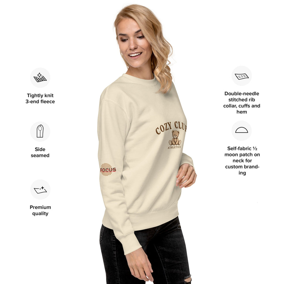 Cozy Club Athletics Teddy Bear Sweatshirt-9- The Fashionista