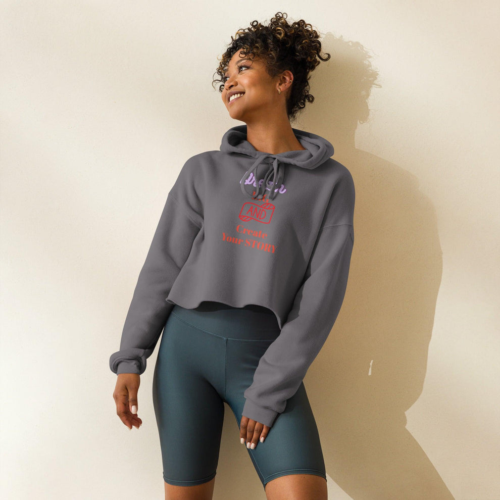 Create Your Story Crop Women Hoodie