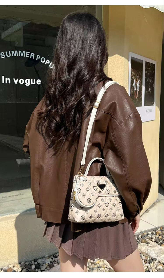2024 Printed Square Bags Women Handbags- Two Piece Set - The Fashionista 