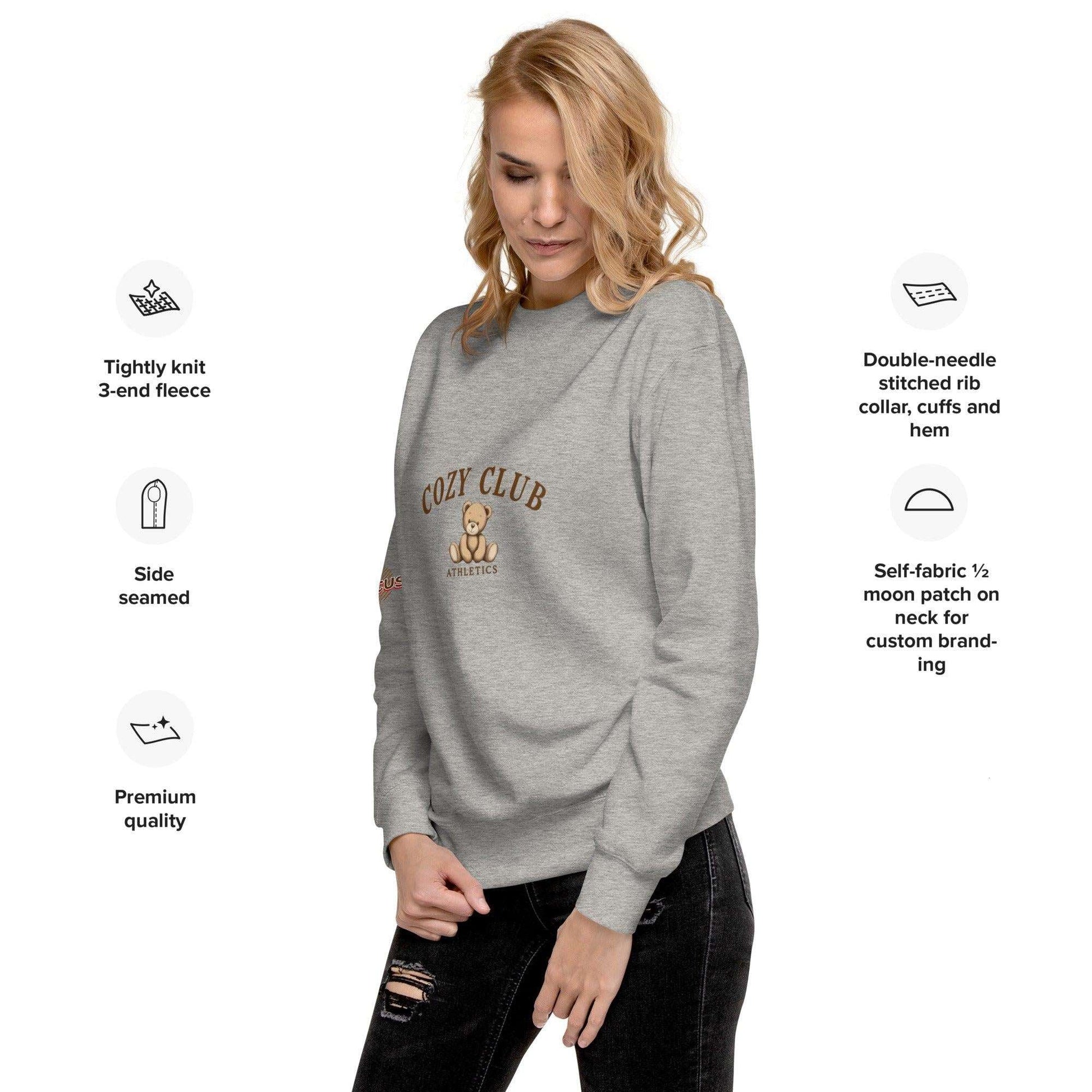 Cozy Club Athletics Teddy Bear Sweatshirt - 8-The Fashionista
