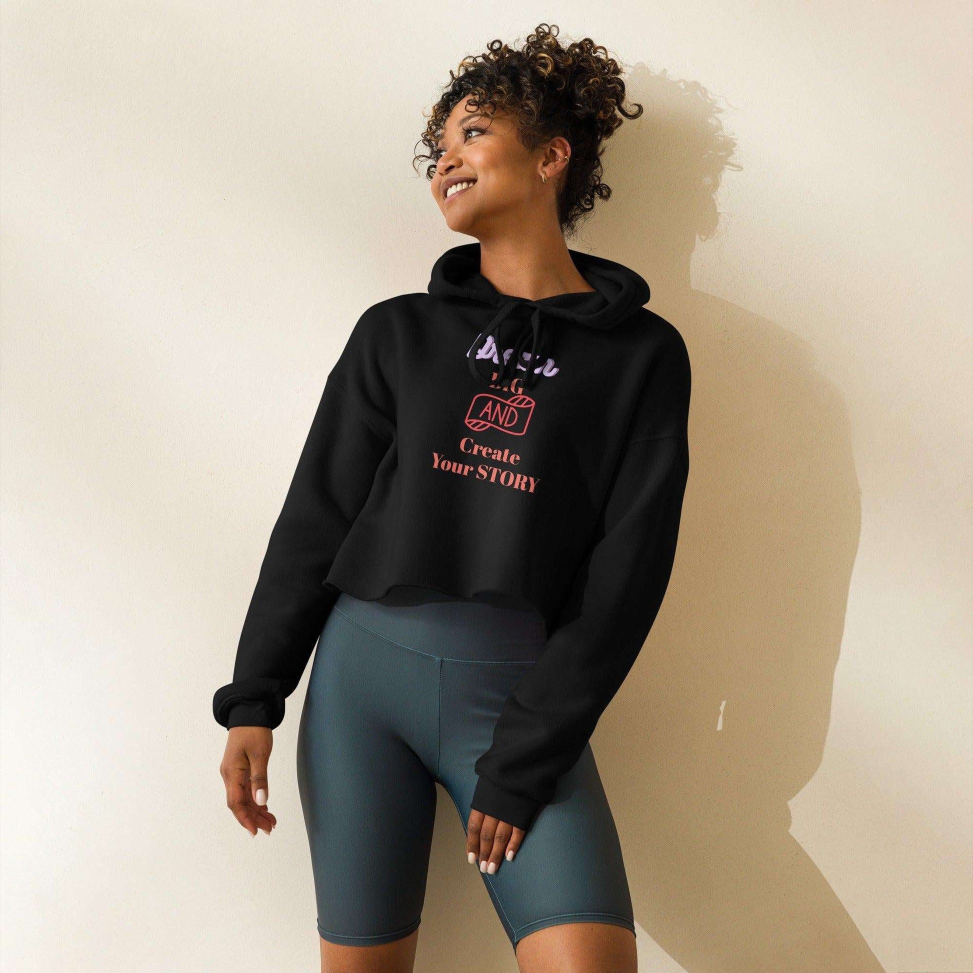 Create Your Story Crop Women Hoodie - 2-The Fashionista