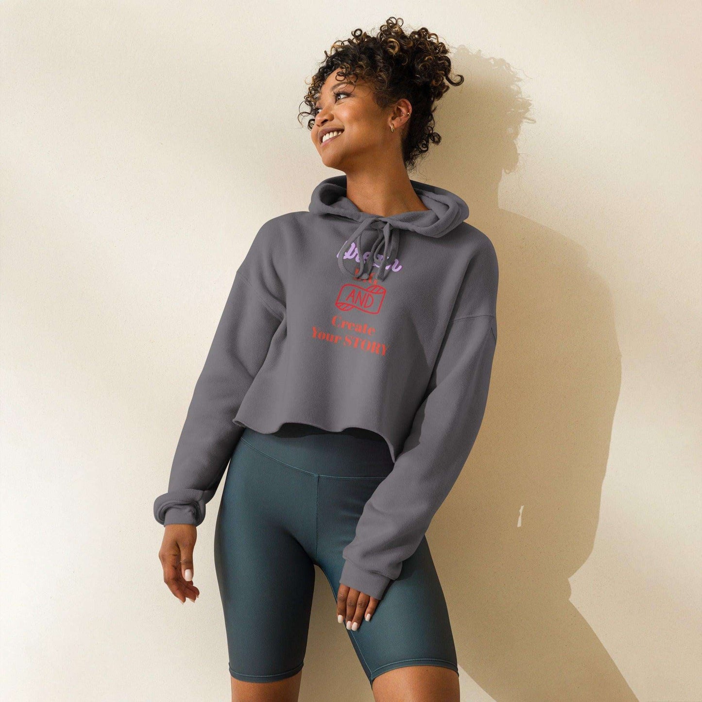 Create Your Story Crop Women Hoodie - 1-The Fashionista
