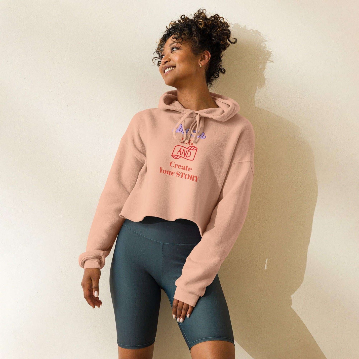 Create Your Story Crop Women Hoodie - The Fashionista