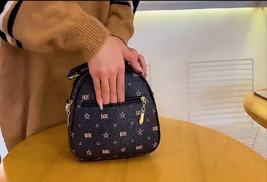 Cute Cat Shape Pendant Trendy Shoulder Bag, Double Zipper - The Fashionista 