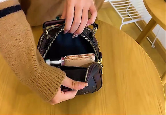 Cute Cat Shape Pendant Trendy Shoulder Bag, Double Zipper - 5-The Fashionista 