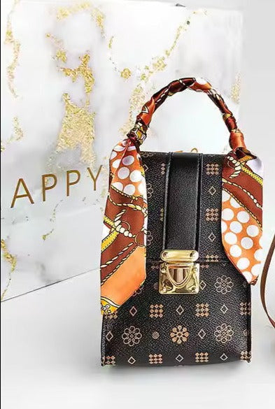 Fashion Scarves Square Bag Retro Printed One-shoulder Messenger Women Handbag - The Fashionista 