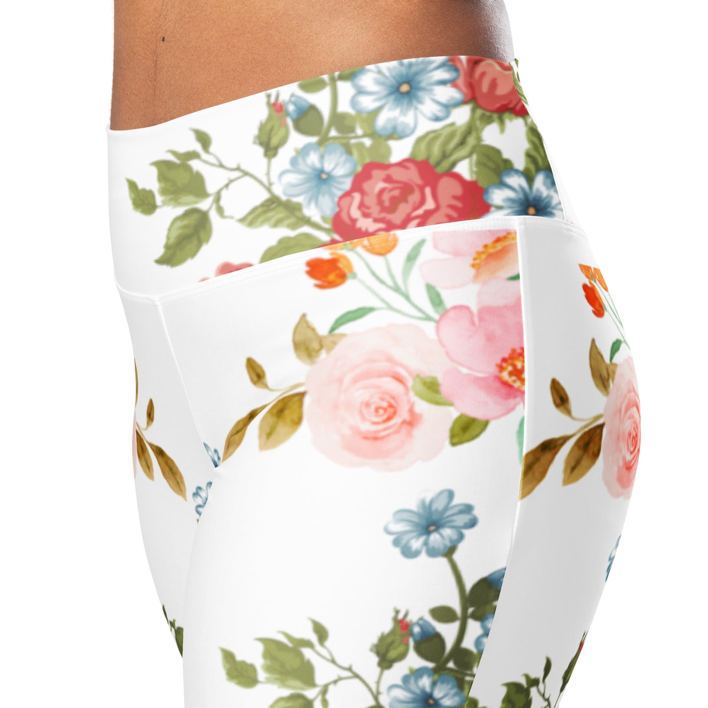 Floral Flare Women leggings - 2-The Fashionista