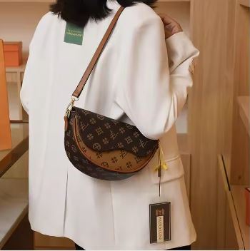 Hot Designer Leather Crossbody Underarm Saddle Bag - 7-The Fashionista 