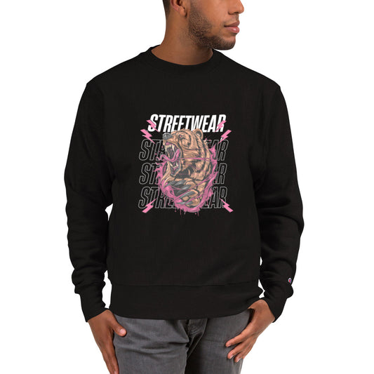 Savage Roar- Streetwear Graphic Champion Sweatshirt - 2-The Fashionista