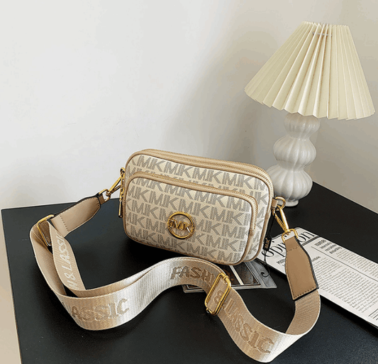 Summer High quality design double zipper Crossbody Bag - The Fashionista 