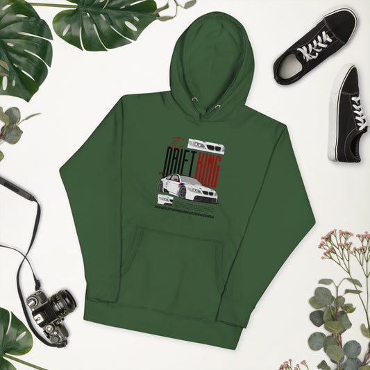 The Drift King Men's Hoodie- Racing Graphic Design - 8-The Fashionista