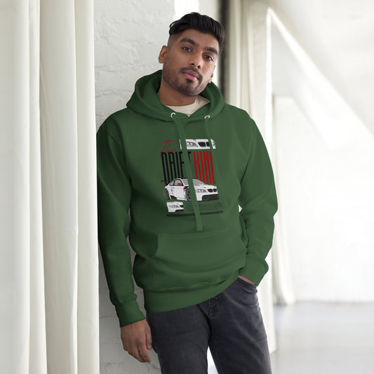The Drift King Men's Hoodie- Racing Graphic Design - 9-The Fashionista