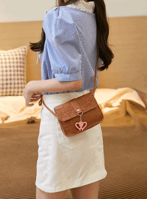 Top Fashion Embossed Small Square Bag New 2024 Ladies Messenger Bag - The Fashionista 
