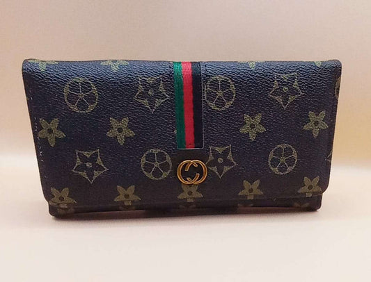 Women's Long Soft Wallet Multifunctional Buckle Fashionable Waterproof- F-5