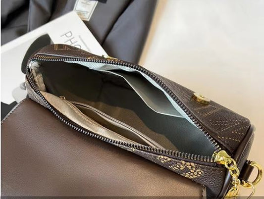 crossbody fashion letter print texture bag for women - The Fashionista 