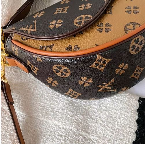 Hot Designer Leather Crossbody Underarm Saddle Bag